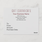 クリスマスプレゼント券を作る猫たち ポストカード (裏面)