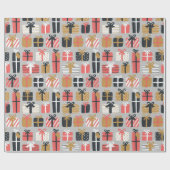 クリスマスプレゼント包装紙 ラッピングペーパー (フラット)