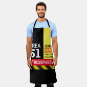 クリスマスプレゼント宇宙ノベルティファッション領域51 エプロン (着用した状態)