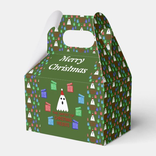 クリスマスプレゼント幽霊おもしろいカスタム フェイバーボックス (正面サイド)
