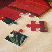 クリスマスプレゼント暖炉のあるベルギーの羊飼い ジグソーパズル (側面)