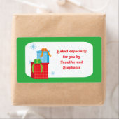 クリスマスプレゼント焼いたギフトラベルラベル ラベル (インサイチュ)