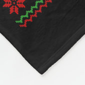 クリスマスプレゼント用消防車柄ダサいスウェット フリースブランケット (角)