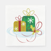 クリスマスプレゼント紙ナプキンス スタンダードランチョンナプキン (正面)