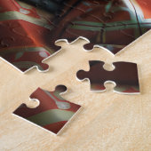 クリスマスプレゼント置き場のあるメインのクーンキャット ジグソーパズル (側面)