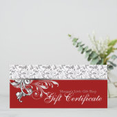 クリスマスプレゼント証明書小売フローラ赤2 (スタンド正面)