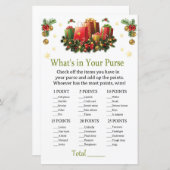 クリスマスプレゼント財布ゲームの中身 (正面/裏面)