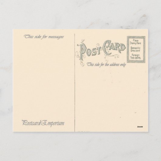 クリスマスプレゼント遊、動物のアイスホッケー シーズンポストカード (裏面)