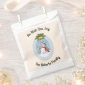 クリスマスプレゼント雪だるまカスタム フェイバーバッグ (クリップ留めされた状態)