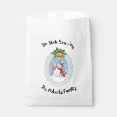 クリスマスプレゼント雪だるまカスタム フェイバーバッグ (正面)