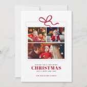 クリスマスプレゼント3フォトコラージュカスタム シーズンカード (正面)