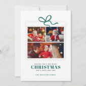 クリスマスプレゼント3フォトコラージュカスタム シーズンカード (正面)