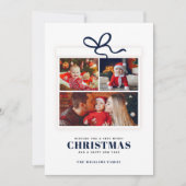 クリスマスプレゼント3フォトコラージュカスタム シーズンカード (正面)