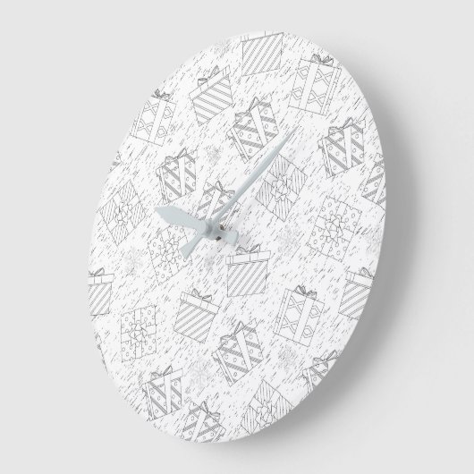 クリスマスプレゼント3 ラージ壁時計 (傾斜)