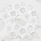 クリスマスプレゼント3 ワイングラスタグ (正面)