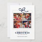 クリスマスプレゼント4フォトコラージュ シーズンカード (正面)