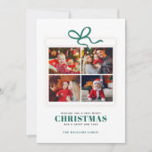 クリスマスプレゼント4フォトコラージュ シーズンカード (正面)