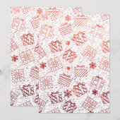 クリスマスプレゼント5 サンキューカード (正面/裏面)