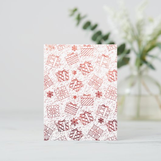 クリスマスプレゼント5 ポストカード (スタンド正面)