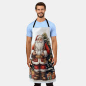 クリスマスプレゼント – エプロン (着用した状態)