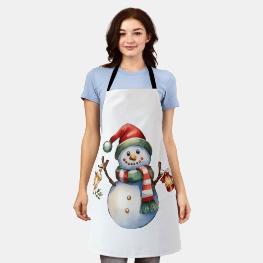 クリスマスプレゼント – エプロン (着用した状態)