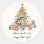 クリスマスプレゼント&エンベロープシール ラウンドシール (正面)