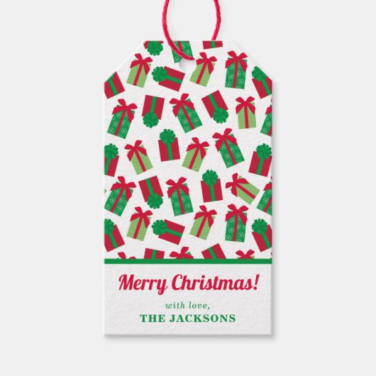 クリスマスプレゼント オーダーメイド ギフトタグ (正面)