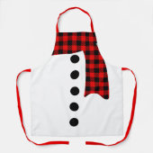 クリスマスプレゼント |カスタムパーソナライズされた雪だるま エプロン (正面)