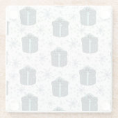 クリスマスプレゼント ガラスコースター (裏面)