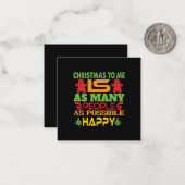 クリスマスプレゼント クリスマスに私へ ノートカード (正面/裏面インサイチュ)