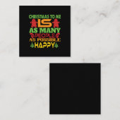 クリスマスプレゼント クリスマスに私へ ノートカード (正面/裏面)