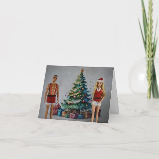 クリスマスプレゼント。クリスマスカード カード (正面)