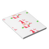 クリスマスプレゼント クリスマスプレゼント 面白いサンタ ホホホ ノートパッド (アングル)