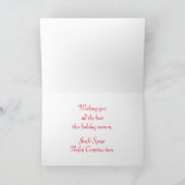 クリスマスプレゼント クリスマス カード (内部)