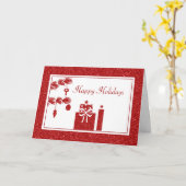 クリスマスプレゼント クリスマス カード (黄色い花)