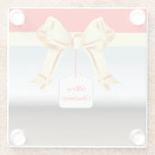 クリスマスプレゼント・グラス・コースター ガラスコースター (裏面)