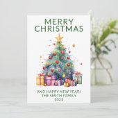 クリスマスプレゼント グリーンホリデー 招待状 (スタンド正面)