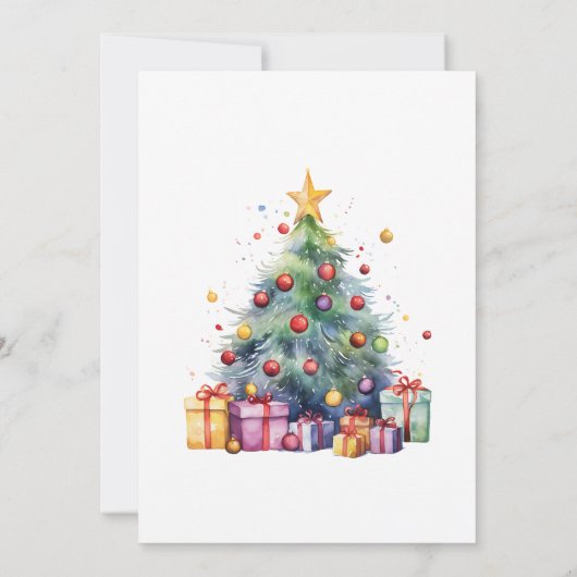 クリスマスプレゼント グリーンホリデー 招待状 (裏面)