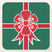 クリスマスプレゼント・コースター スクエアペーパーコースター (正面)