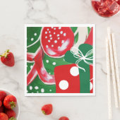 クリスマスプレゼント スタンダードランチョンナプキン (インサイチュ)