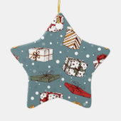 クリスマスプレゼント セラミックオーナメント (正面)