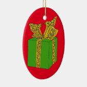 クリスマスプレゼント セラミックオーナメント (右)