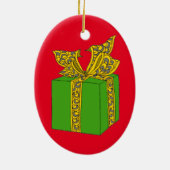 クリスマスプレゼント セラミックオーナメント (裏面)