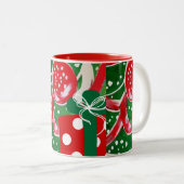 クリスマスプレゼント ツートーンマグカップ (正面右)
