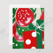 クリスマスプレゼント ノートカード (正面/裏面)
