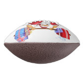 クリスマスプレゼント・フットボール付きボディビルダー・サンタ アメリカンフットボール (回転90)