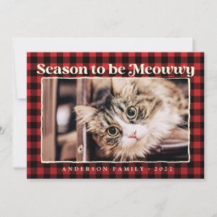 クリスマスプレゼント プライド ファニー ペット 猫 写真 シーズンカード