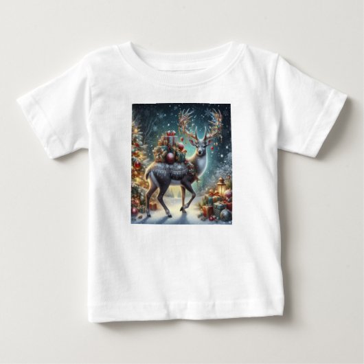 クリスマスプレゼント ベビーTシャツ (正面)