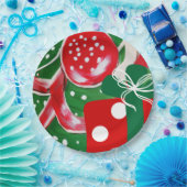 クリスマスプレゼント ペーパープレート (パーティー)