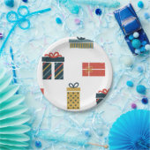 クリスマスプレゼント ペーパープレート (パーティー)